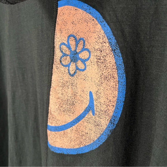 LOGO by Lori Goldstein X Smiley World Special Edition Black Pullover Hoodie Sz L - Picture 7 of 8